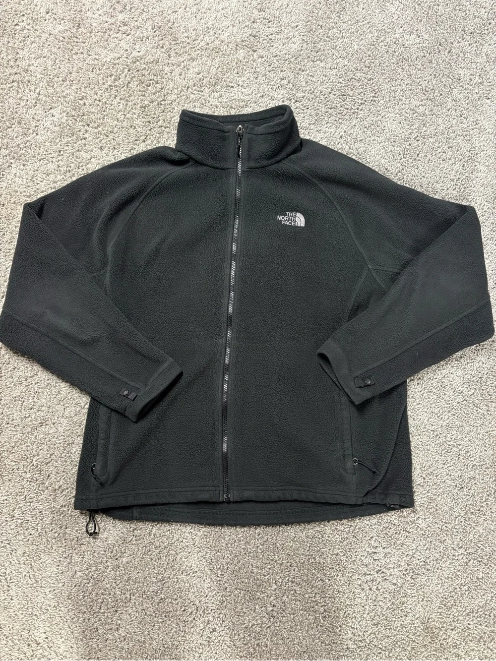 The North Face Black Lightweight Full-Zip Fleece Jacket
